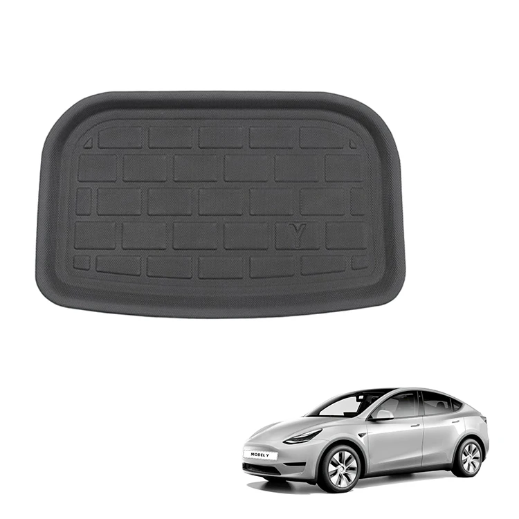 リアトランクマット テスラ Model Y アクセサリ TPE製 防水ゴム カーゴライナー カーゴパッド インテリアアクセサリー