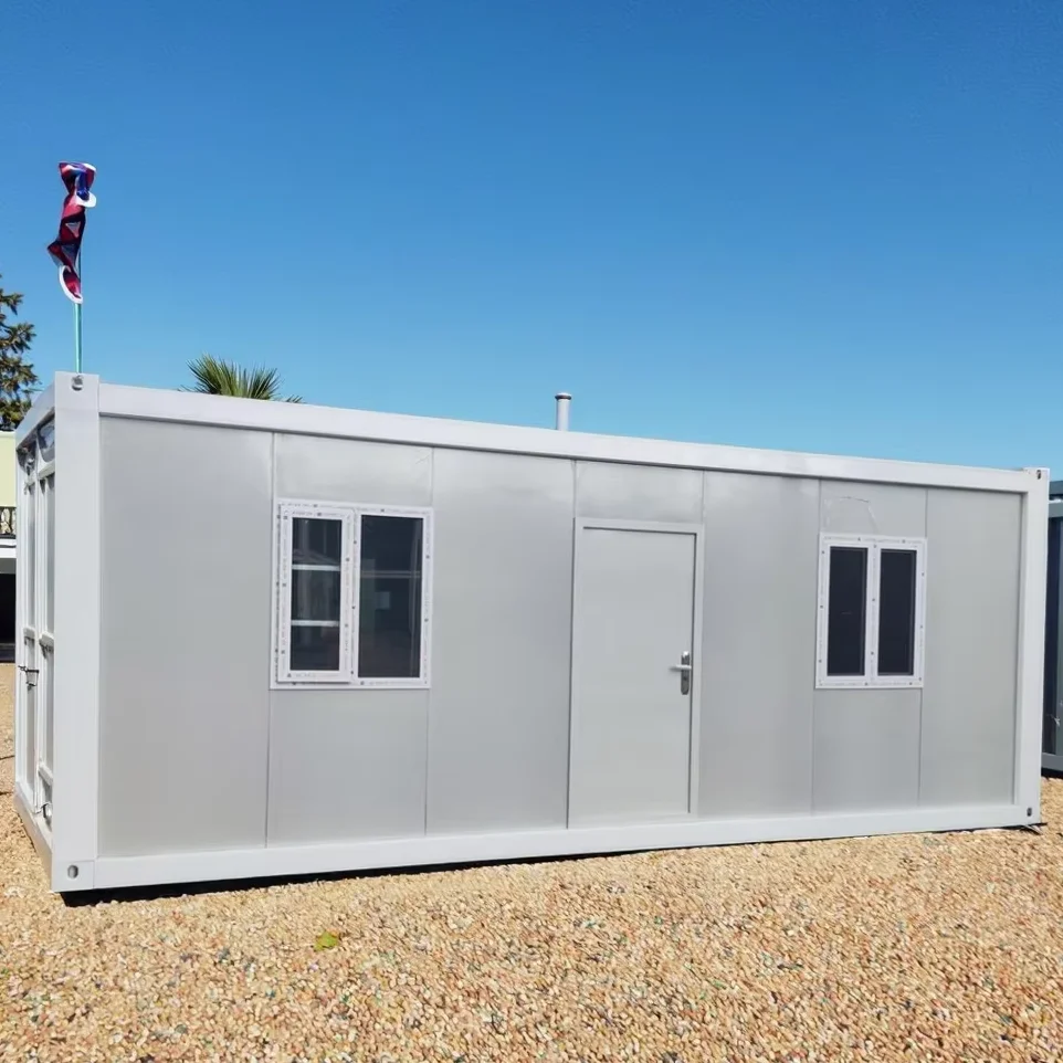 Multi Purpose Casas Modulares Prefrafricadas Easy Operation Tiny Mobile 2 Layer Glass Container House with Customized Design