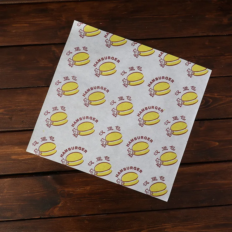 Custom Burger Wrap Paper With Logo Printing,Biodegradable Food Wax ...