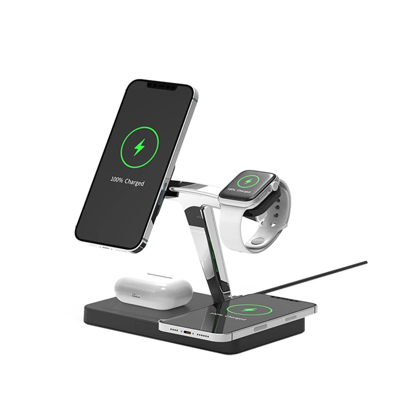 15W in Wireless Fast Charger Charging Station in Qi Wireless  Charger Stand for iPhone for Samsung