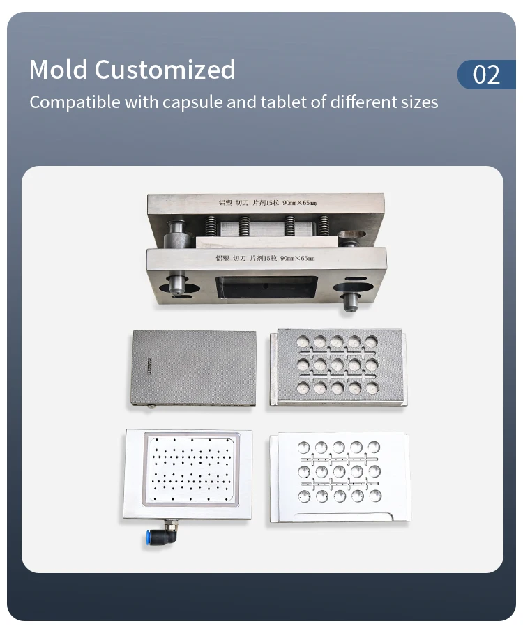 Automatic Small Mini Pvc Alu Alu Strip Pill Tablet Blister Packaging ...