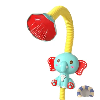 Children's Summer Shower Electric Bath Toy Elephant Shape Spray Water Bath Tub Toys Baby