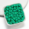 Acrylic flat beads - green