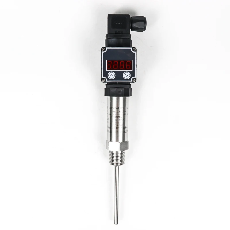 4-20mA Hart pump compressor temperature transmitter,PT100 Φ8mm gas pipe temperature  transmitter with display