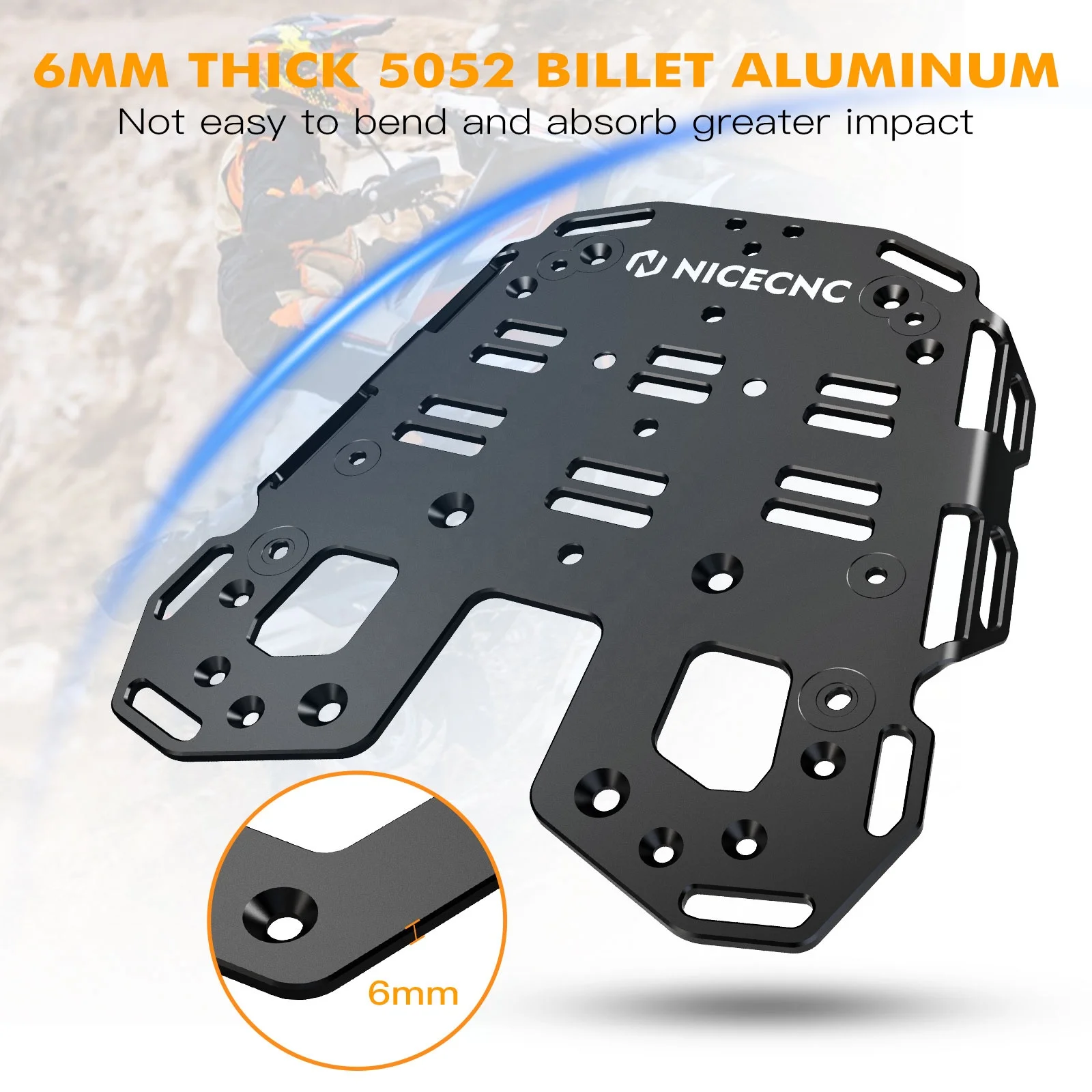 Nicecnc CNC Motorcycle Rear Luggage Rack for KTM 1290