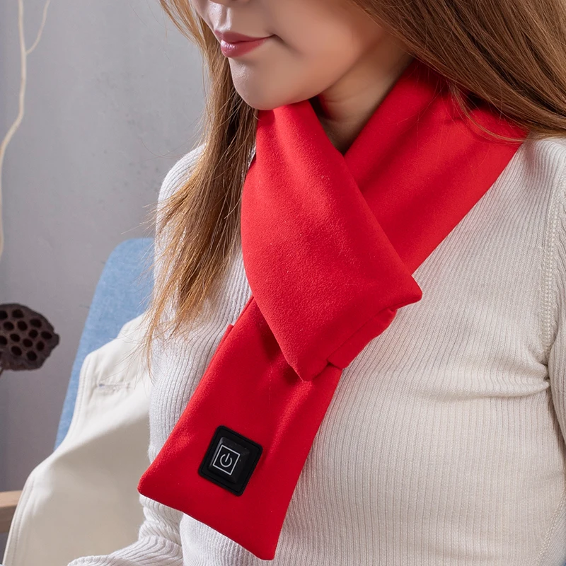Scarf with Neck Heating Pad USB Rechargeable  Heating Scarf for Men and Women Winter Indoor Outdoor