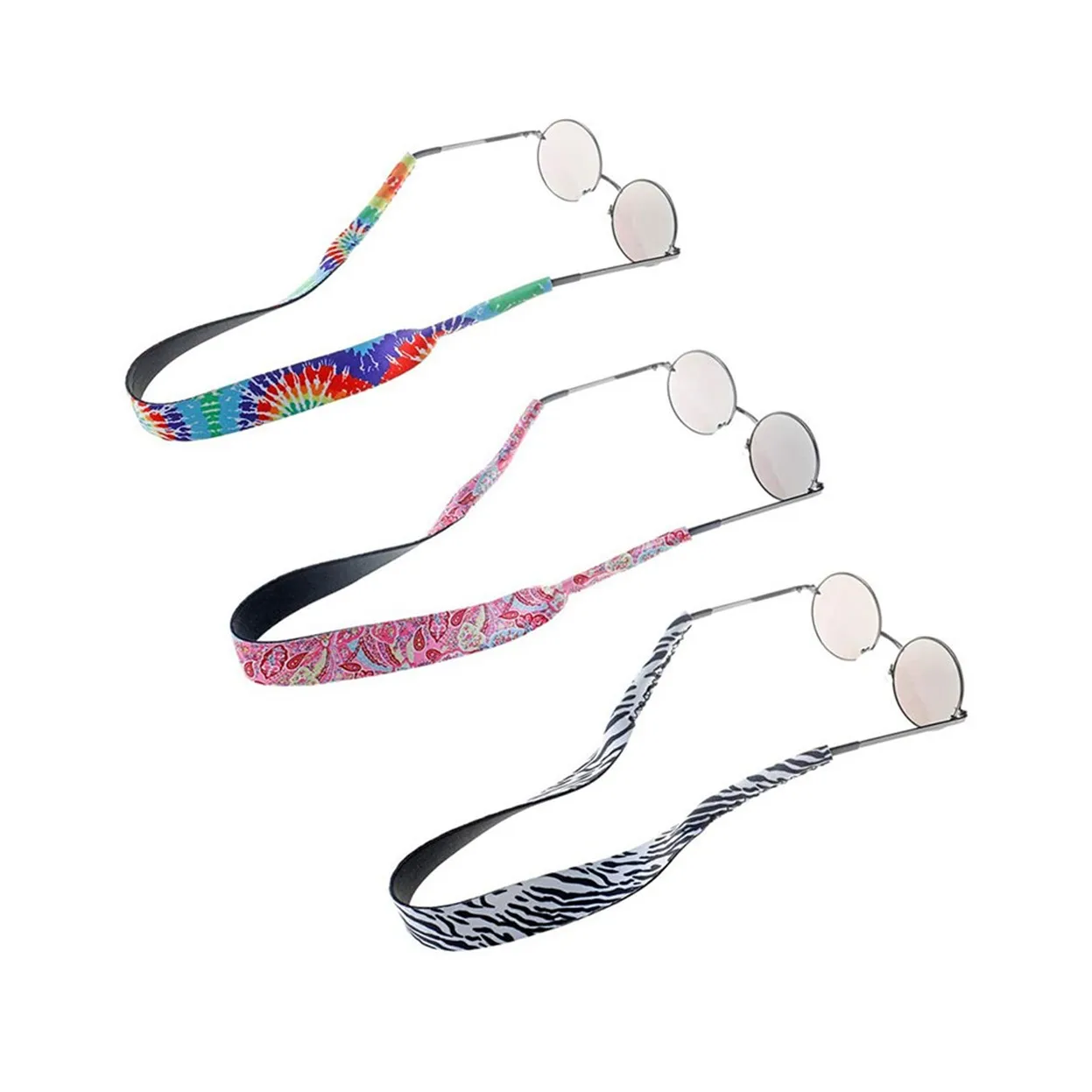 Wholesale Promotion Floating Sunglasses Strap Neoprene Sport Eyewear Retainers Lanyard Croakies 1104