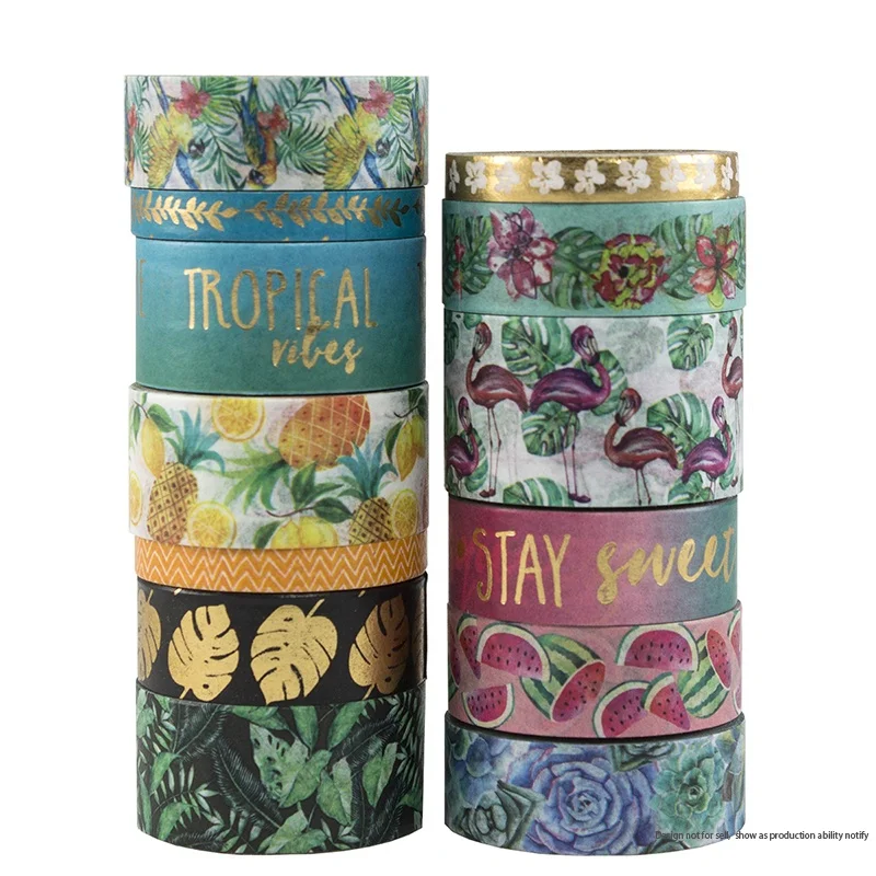 XF Factory Direct Selling Customized Design Low MOQ Custom Printed Malaysia Washi Tape