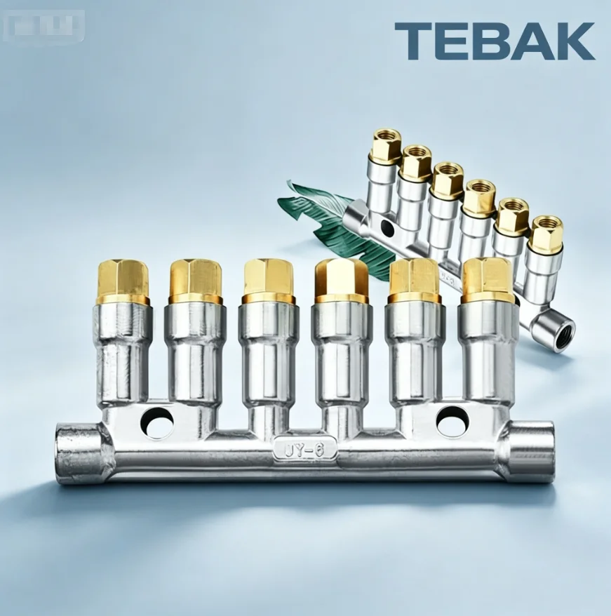 1-10 Way T8618 Volumetric Piston Divider Valve, Oil Distributor Manifold Block for Central Lubrication System