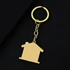 375355mm outer hole house key chain gold