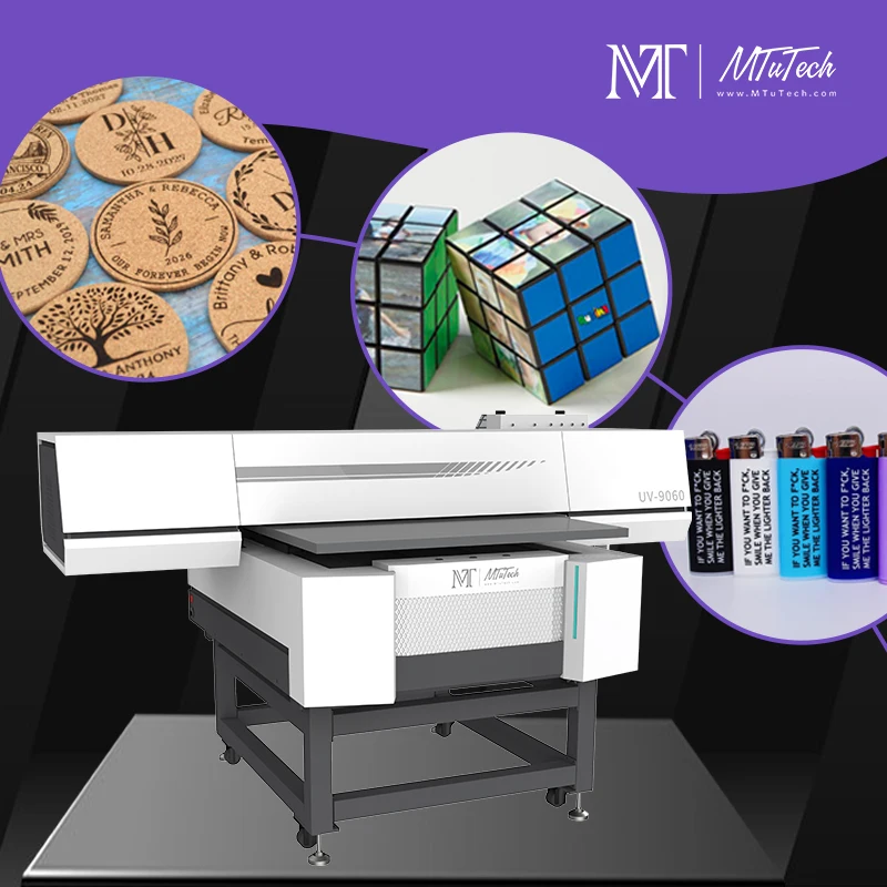 Factory Direct Sales MT Small Format UV Flatbed Printer 9060 Printing on Glass Bottle Machine Perfect for Promo Items Gadgets