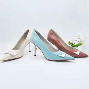 Ladies High Heel Sandals Premium Leather Shoes Factory OEM&ODM Custom Woman High Heels