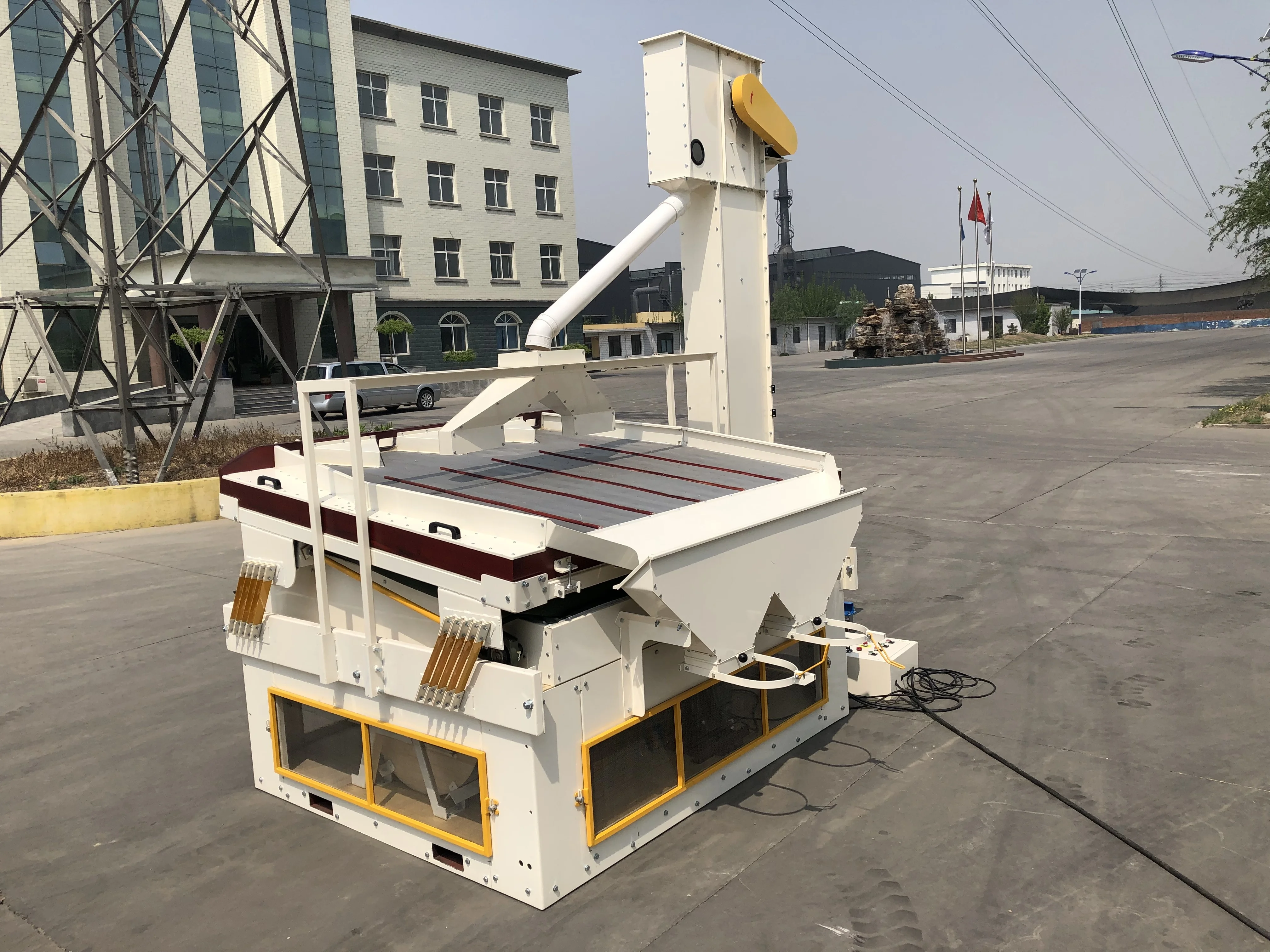 Soybean Destoner Palm Kernel Separator Rice to Stone Removing Machine