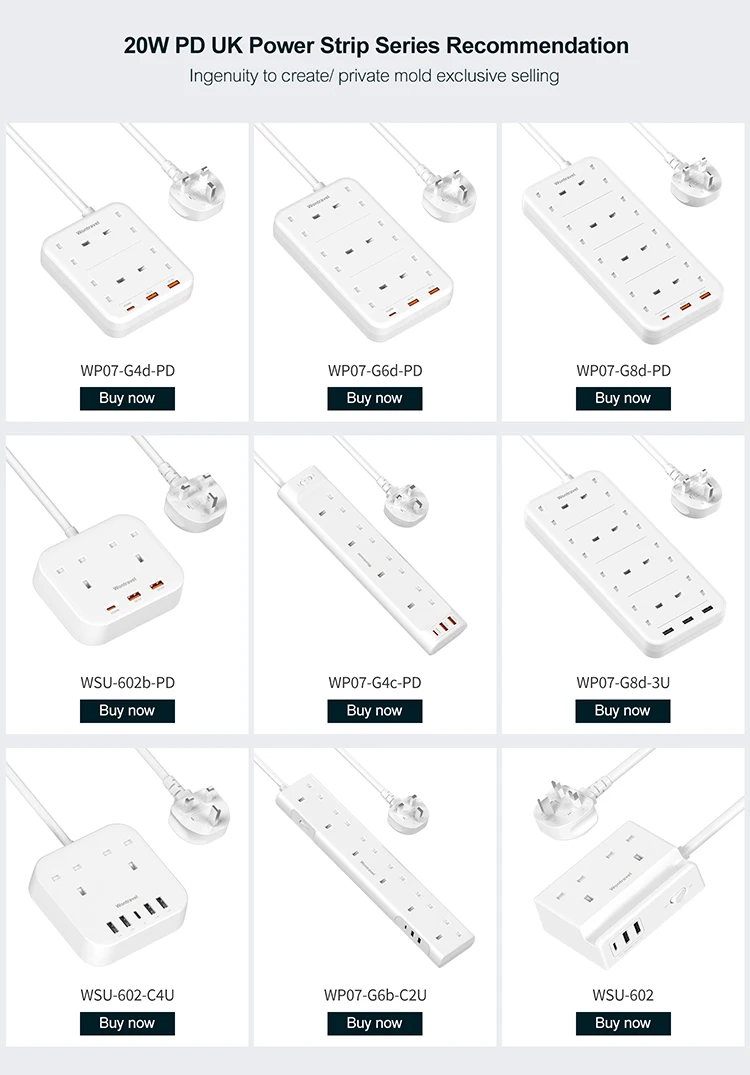 Wontravel Outlet Extender USB Wall Outlet 3 Multiple Outlets with 3 USB Charging Ports PD 20W Wall Adapter manufacture