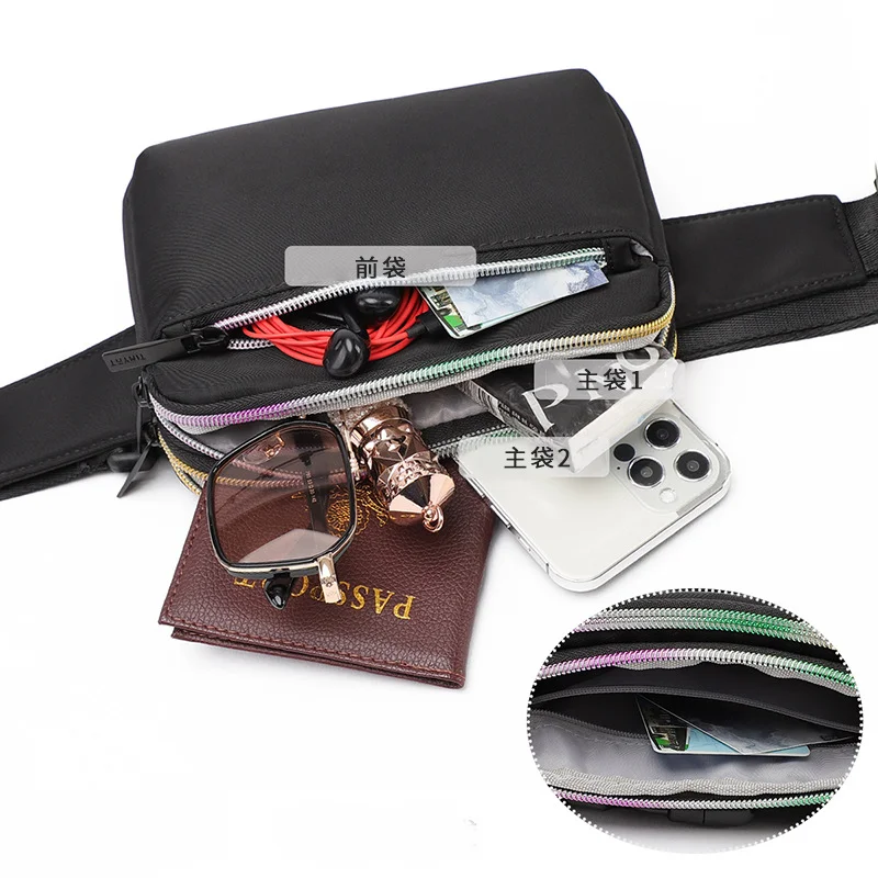 TINYAT New Ladies Messenger Bag Hot Waist Bag Women's Multi-layer Spring and Summer Portable Chest Bag Manufacturers Wholesale