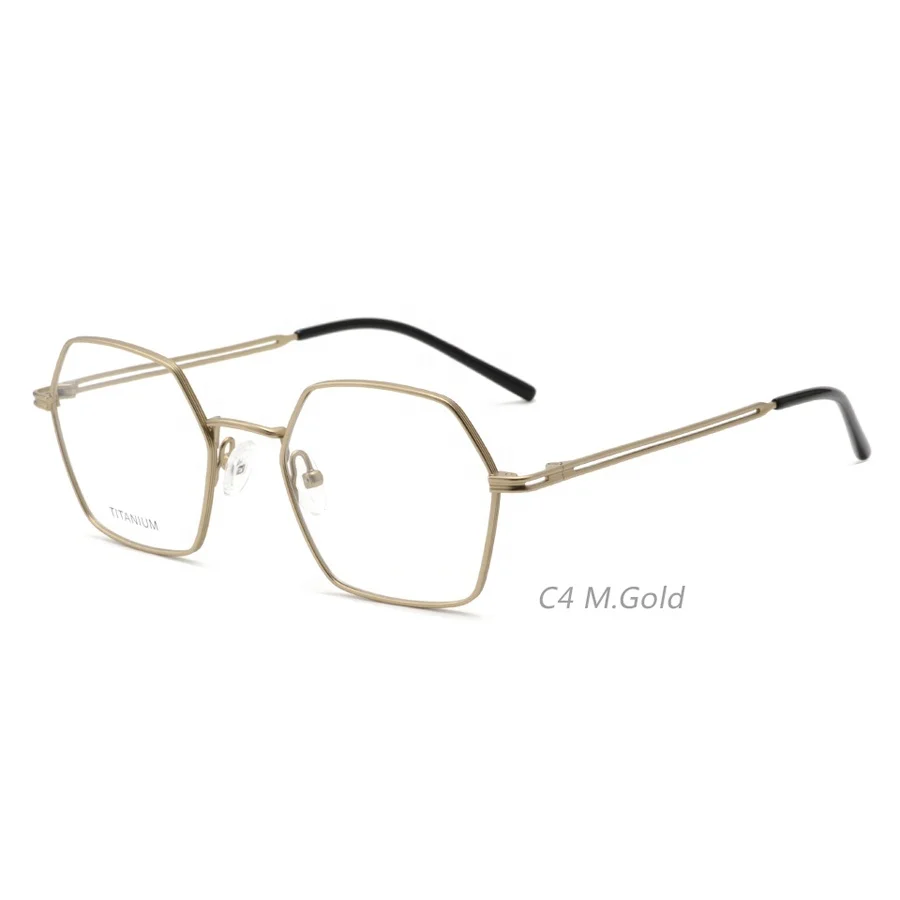 T155 Irregular Frame Retro Can Be Matched With Myopia Anti Blue Glasses Titanium Eyeglass Frame