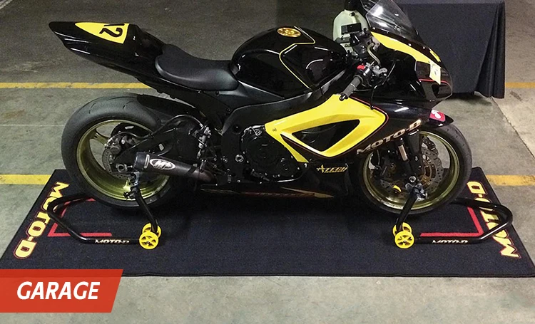 Custom PVC Pit Mat for Motorcycle Garage Easy-to-Clean Carpet for Off-Road Adventures Mat for Outdoor factory
