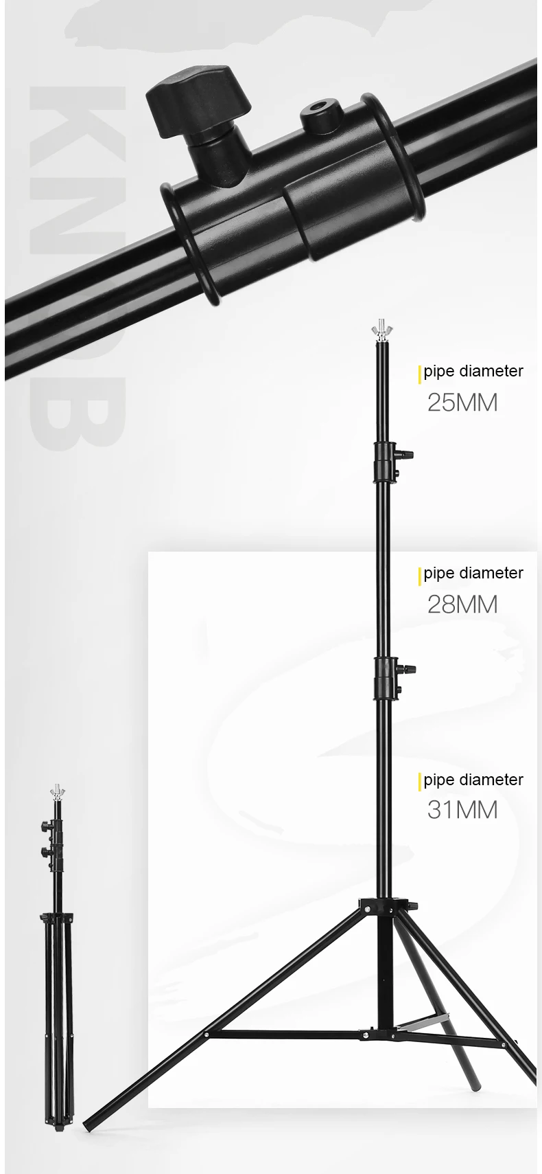 3x5m Metal Background Stand Adjustable Backdrop Stand Banner