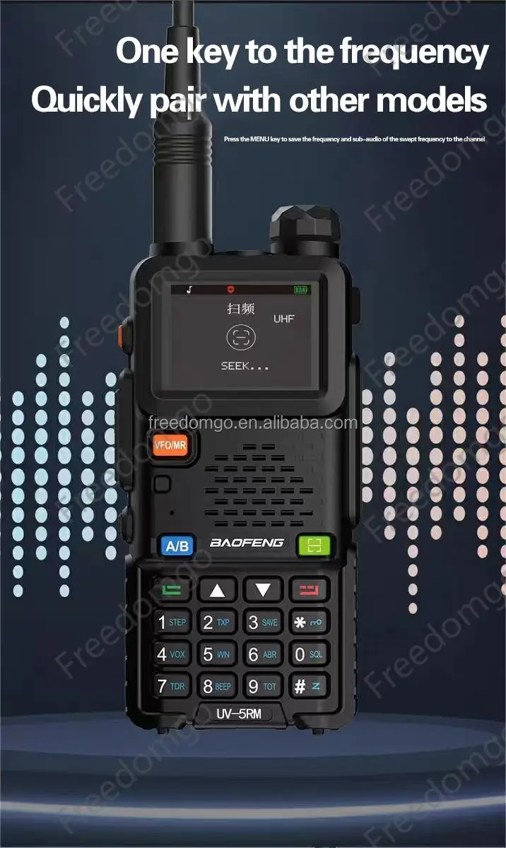 Talkie-Walkie Baofeng UV-5RH 10W – Bande Aérienne – Longue Portée – Neuf