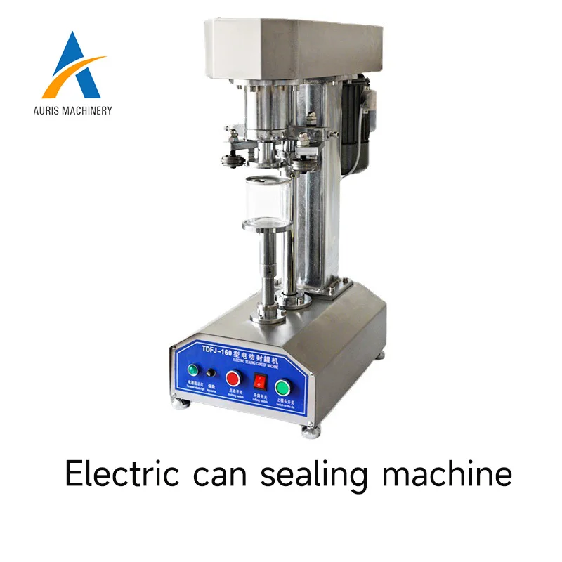 Small Commercial Automatic Easy-Open Lid Electric Stainless Steel Can Crimping Machine
