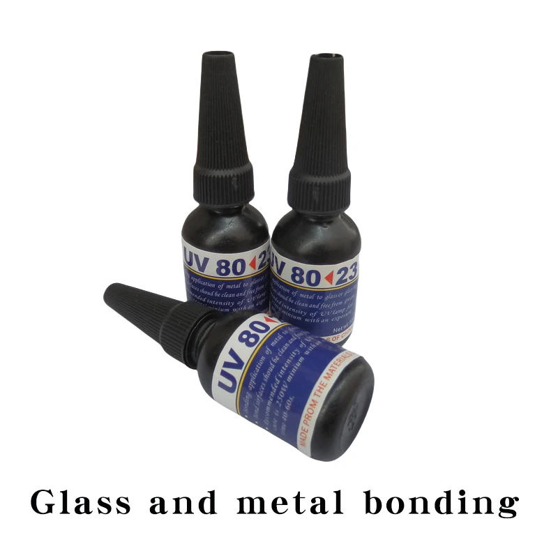Transparent Sun UV  Glue Is Suitable for Glass and Metal Bonding Glass and Glass Crystal Coffee Table Aluminum Handle Curing