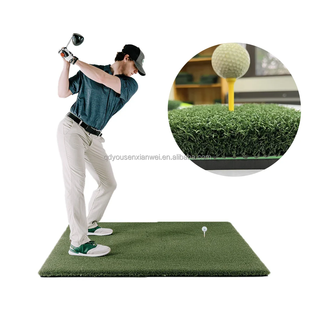 Golfguru Golfschlagmatte 1,5x1,2 M – Inkl. 10 Bällen & Tees, Perfekt Für Garten & Indoor
