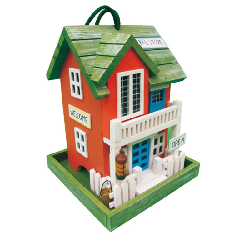 Производитель оптовая продажа Уникальный большой открытый красочный кормушка для птиц от китайского завода