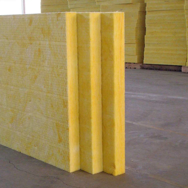 50mm Thickness Glass Wool Insulation Noise Proof High Density Glass ...