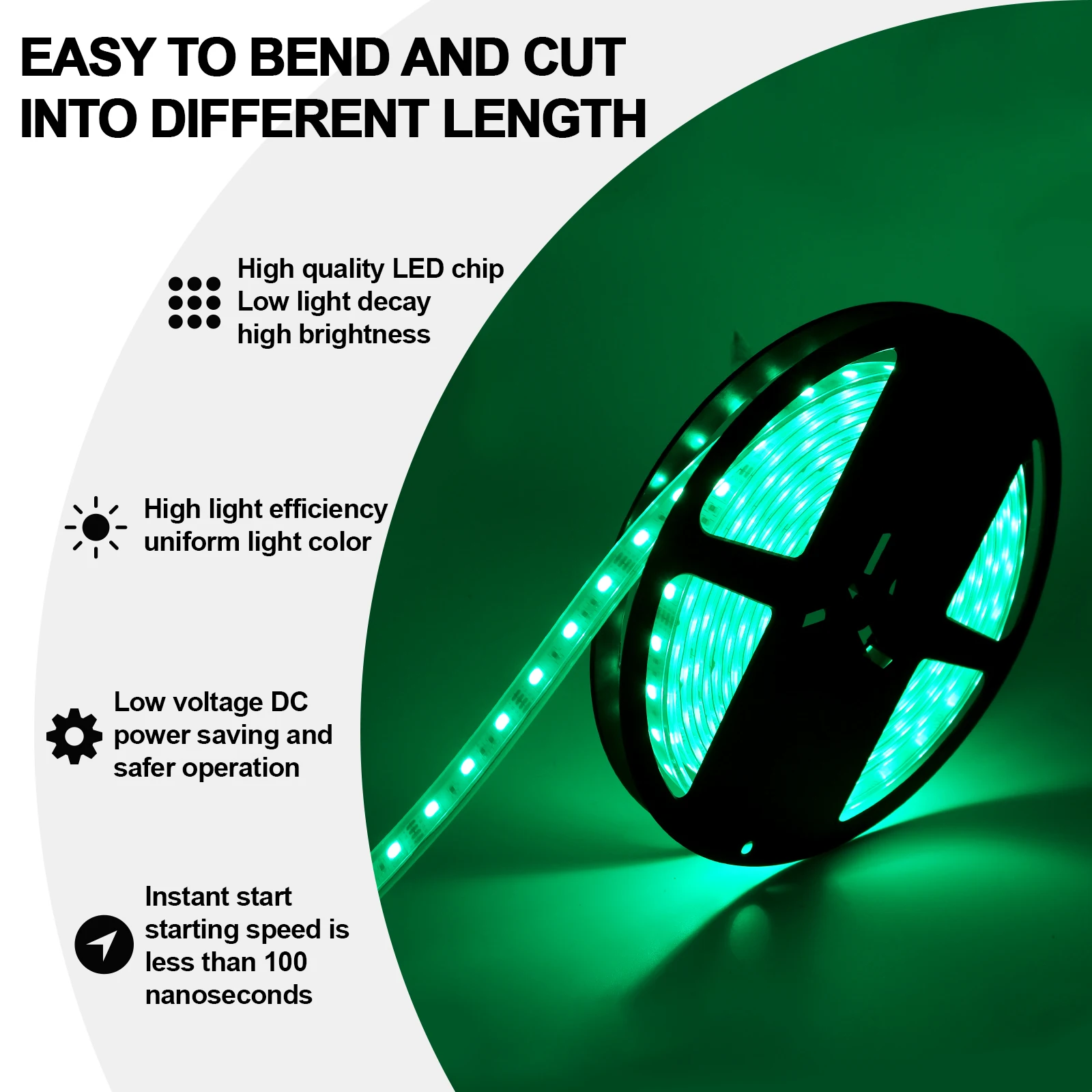 Wifi Led Strip Lights Work With Alexa Waterproof Rgb Led Strip 12v 24v