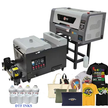 Topuv A3 DTF Printer High Resolution XP600 PET Film Inkjet Transfer T-Shirt Printing Machine Small Business Kit L1800 Printer