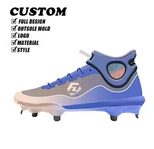 Professional Men's Baseball Shoes - High-Quality Rubber Lining Baseball Cleats for Winter and Spring Training