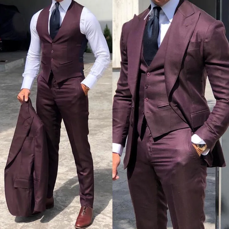 Ll040 Classy Wedding Tuxedos Suits Slim Fit Bridegroom For Men 3 Pieces  Groomsmen Suit Formal Business Outfits Party - Buy Wedding  Tuxedos,Suit,Suit Formal Product on 