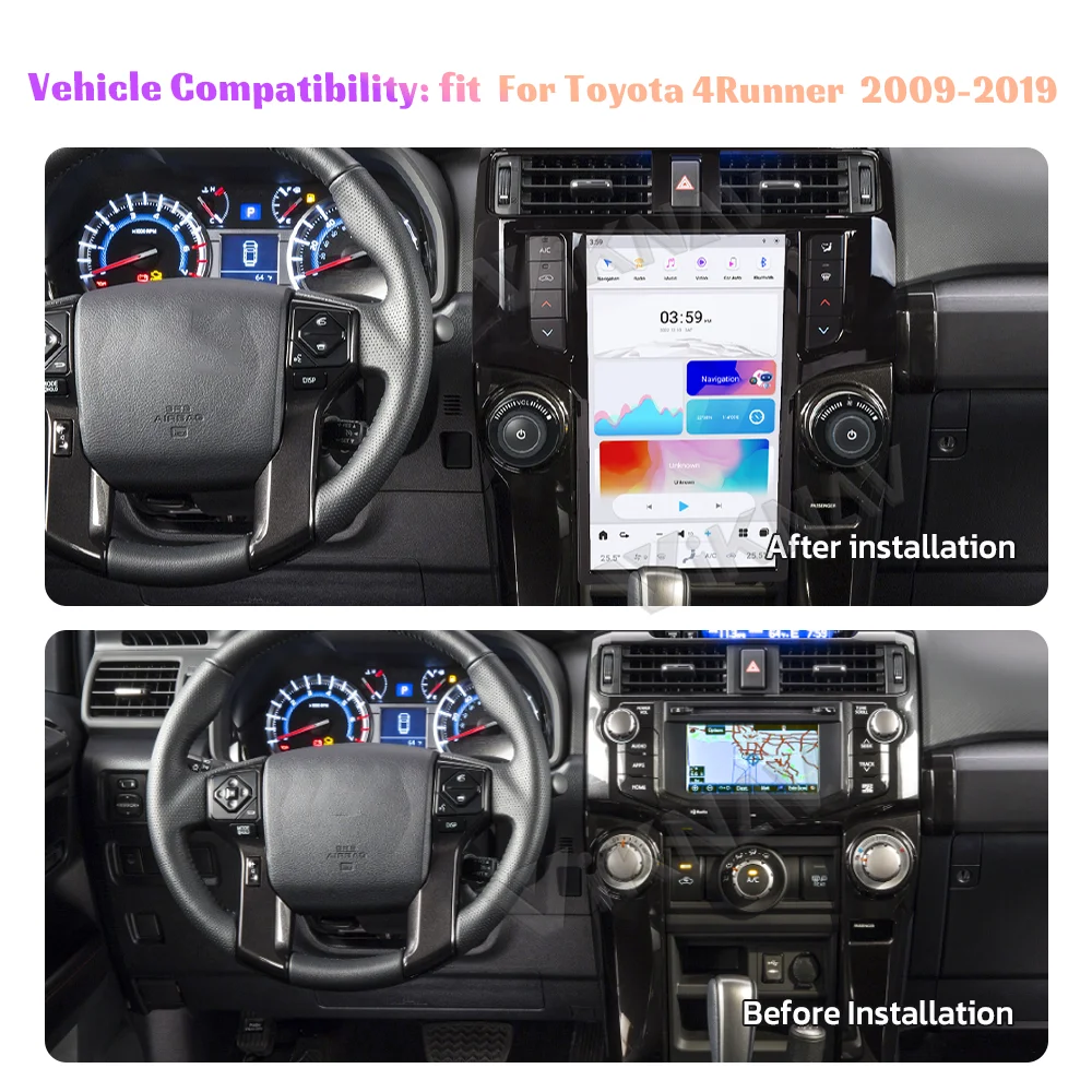 Android11 Car Radio for Toyota 4runner 2009-2019 GPS Nav