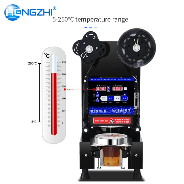 Hengzhi 自動カップシーラー機 - 食品工場向け プラスチックカップ用 1