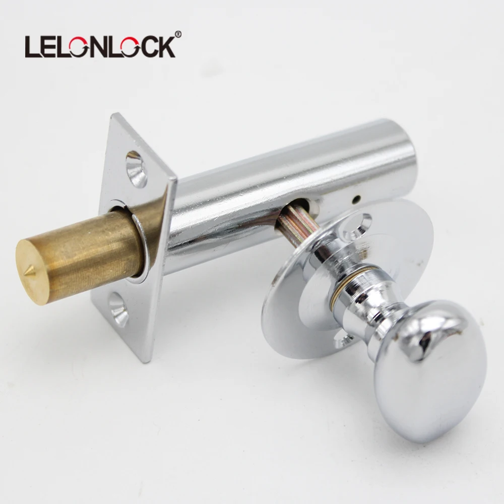 Solid Brass Fire Hydrant Lock System Fire Door Invisible Rack Bolt Security Door Lock with Oval Knob