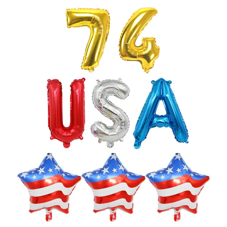 4. Juli Luftballons – USA-Folienballons, 45,7 Cm, Rot-blau-weiß Für Independence Day & Partys