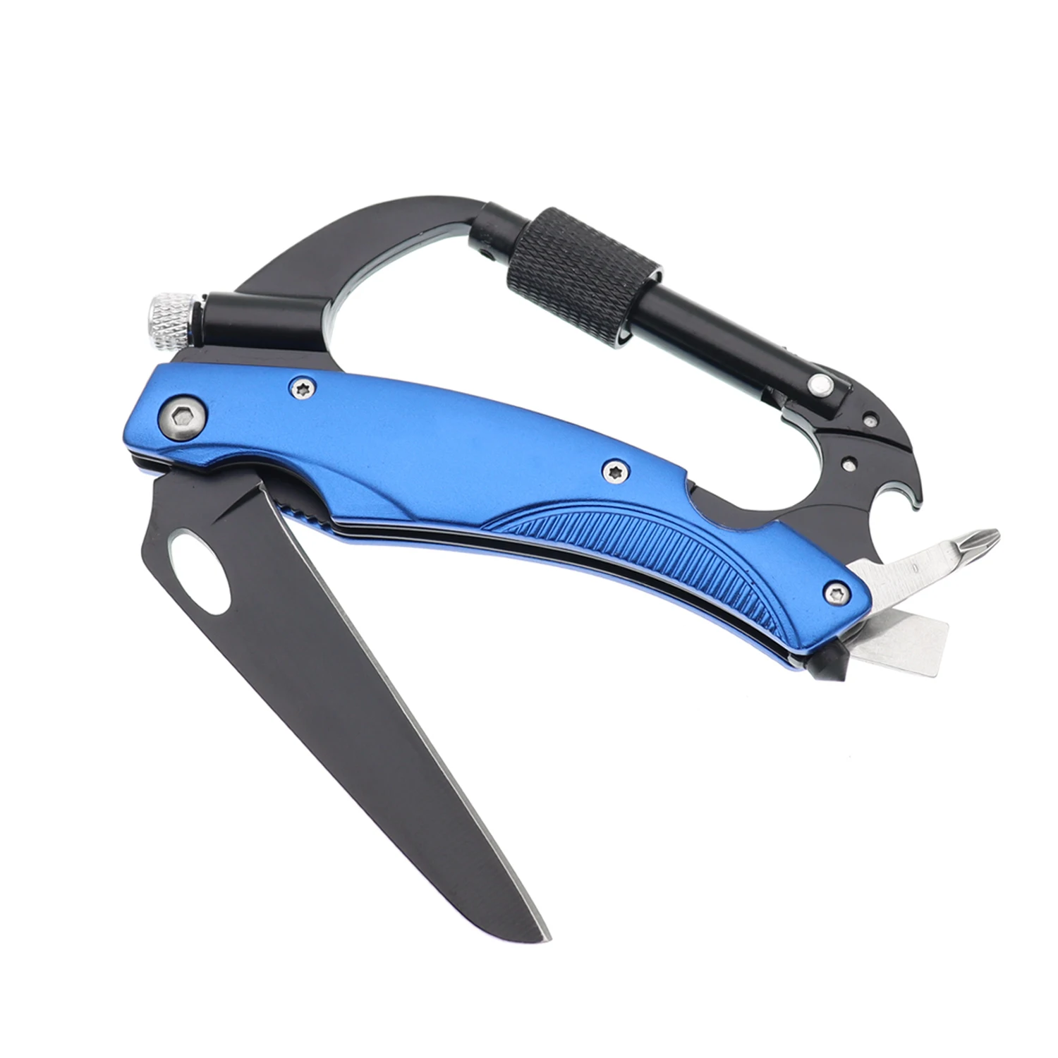 Carabiner Pocket Knife with Led Light