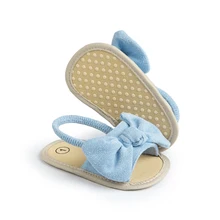 New Arrivals Newborn Baby Shoes Bowknot Breathable Cotton Soft Sole 0-18 Months Baby Sandals & Slippers