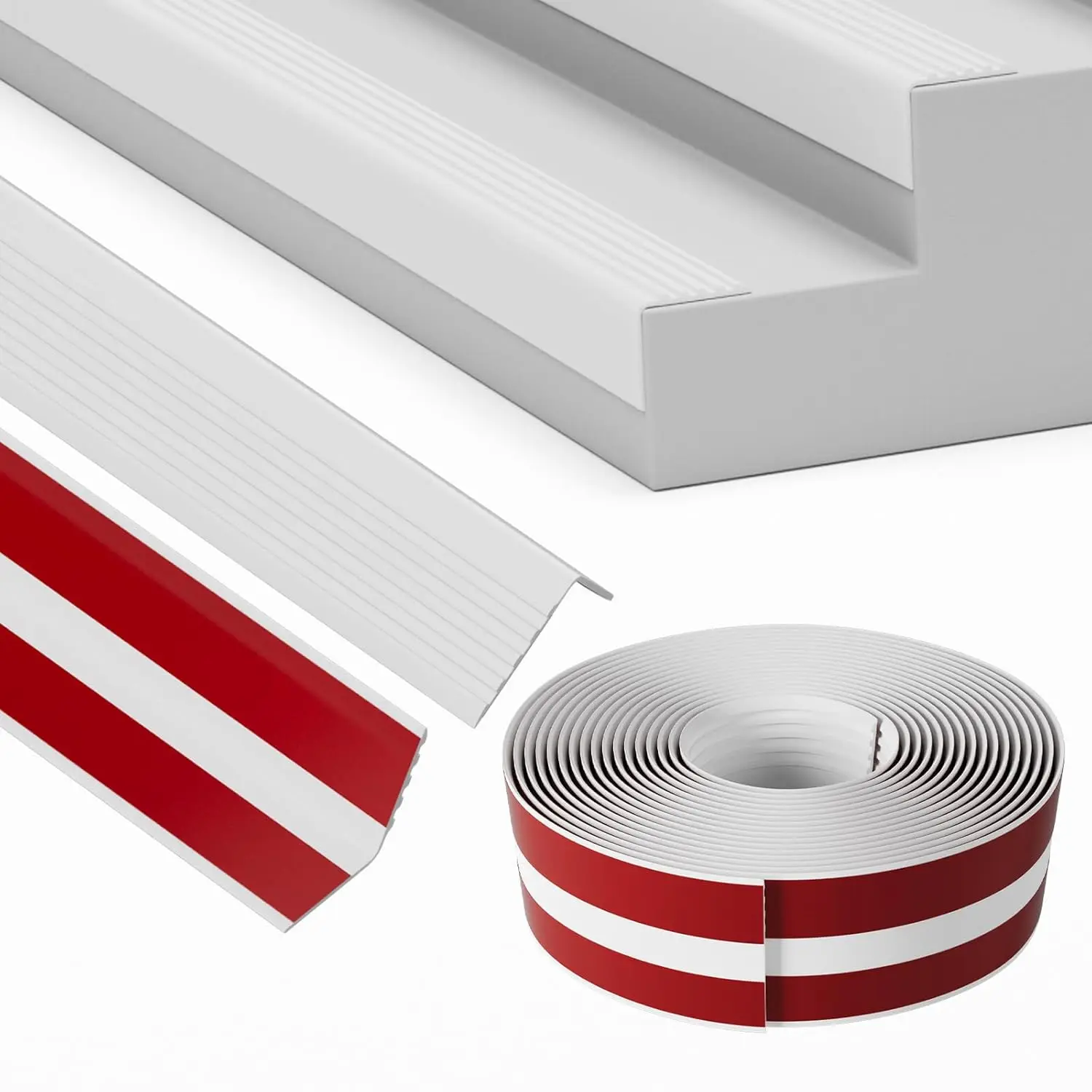 Wholesale L-Shape PVC Industrial Edge Protector Tape for Concrete Stairs - Waterproof & Abrasion Resistant