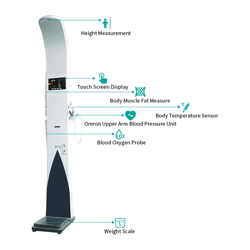 product hotcoin operated precision weighing scale bp smart fat measuring height weight bmi body analyzer machine-62