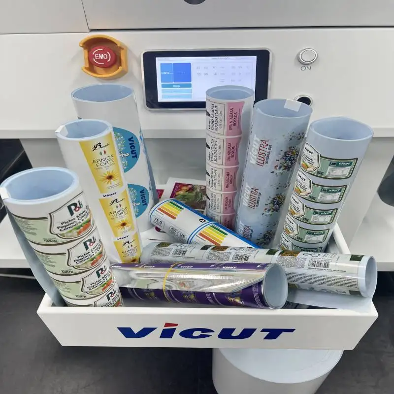 High Quality Roll Digital Label Printer Based Toner Printing Machine Roll to Roll Printing Label Machine Vi-Press