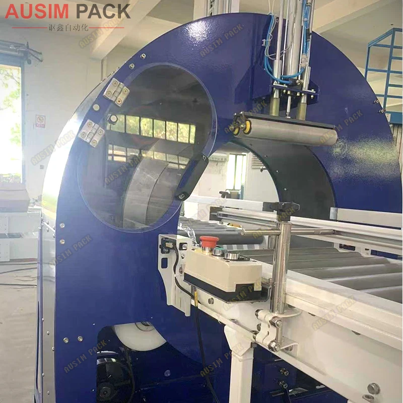 Automatic Horizontal Aluminum Profile Wrapping Machines for Packaging Long Materials Door and Window Using Stretch Film