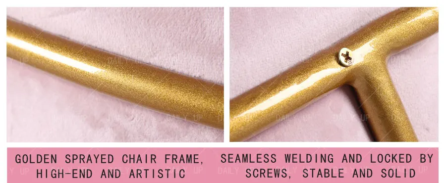 Dining room chair hotel luxury dinner chair Red velvet coffee shop chair