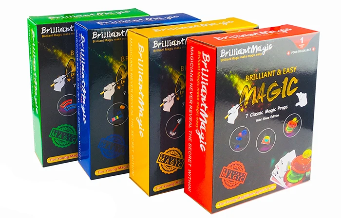 Набор волшебных трюков для детей, От 6 до 8 лет в комплекте 7 классических волшебных реквизитов, отличные детские игрушки для вечеринки, хороший подарок для мальчиков