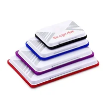Wholesale Fast Dry Oil Ink Pads Tin Box Customized Plastic Stamp Pad for Office Use Cheap 182 Rubber Stamps