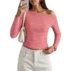 Striped Pink Red