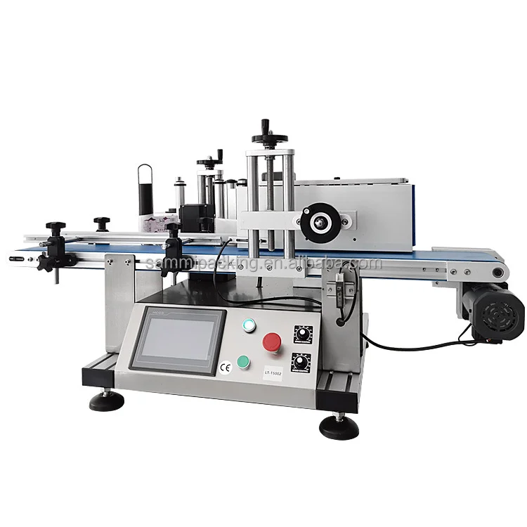 Semi-Automatic Round Bottle Labeling Machine with PLC Touch Screen and 1 Year Warranty for High Accuracy Space Saving Operation