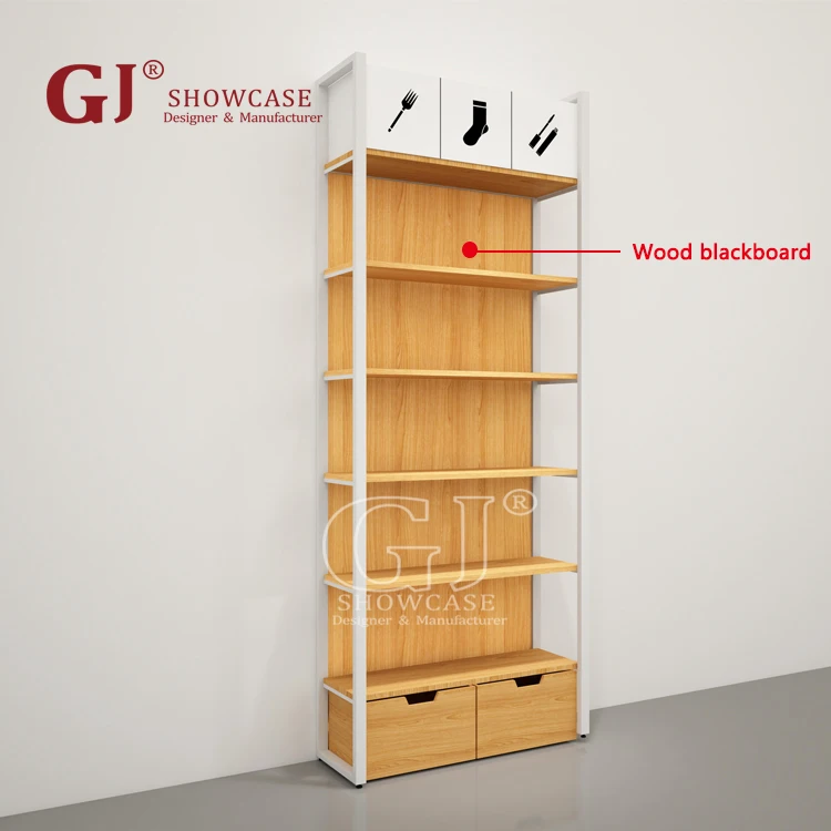 Wholesale Miniso Retail Display Racks Low Price Wood Storage Shelves ...