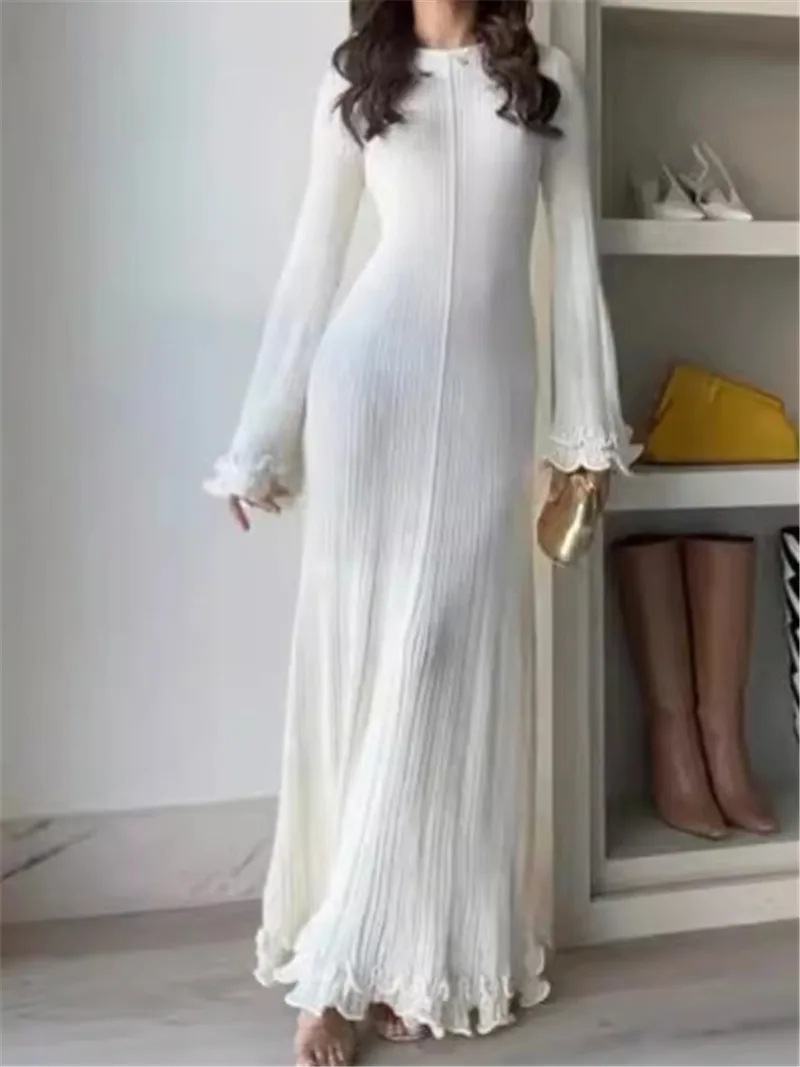 chic knit dress Chloe Ribbed Knit Midi  Chic & Versatile Knit Dress
