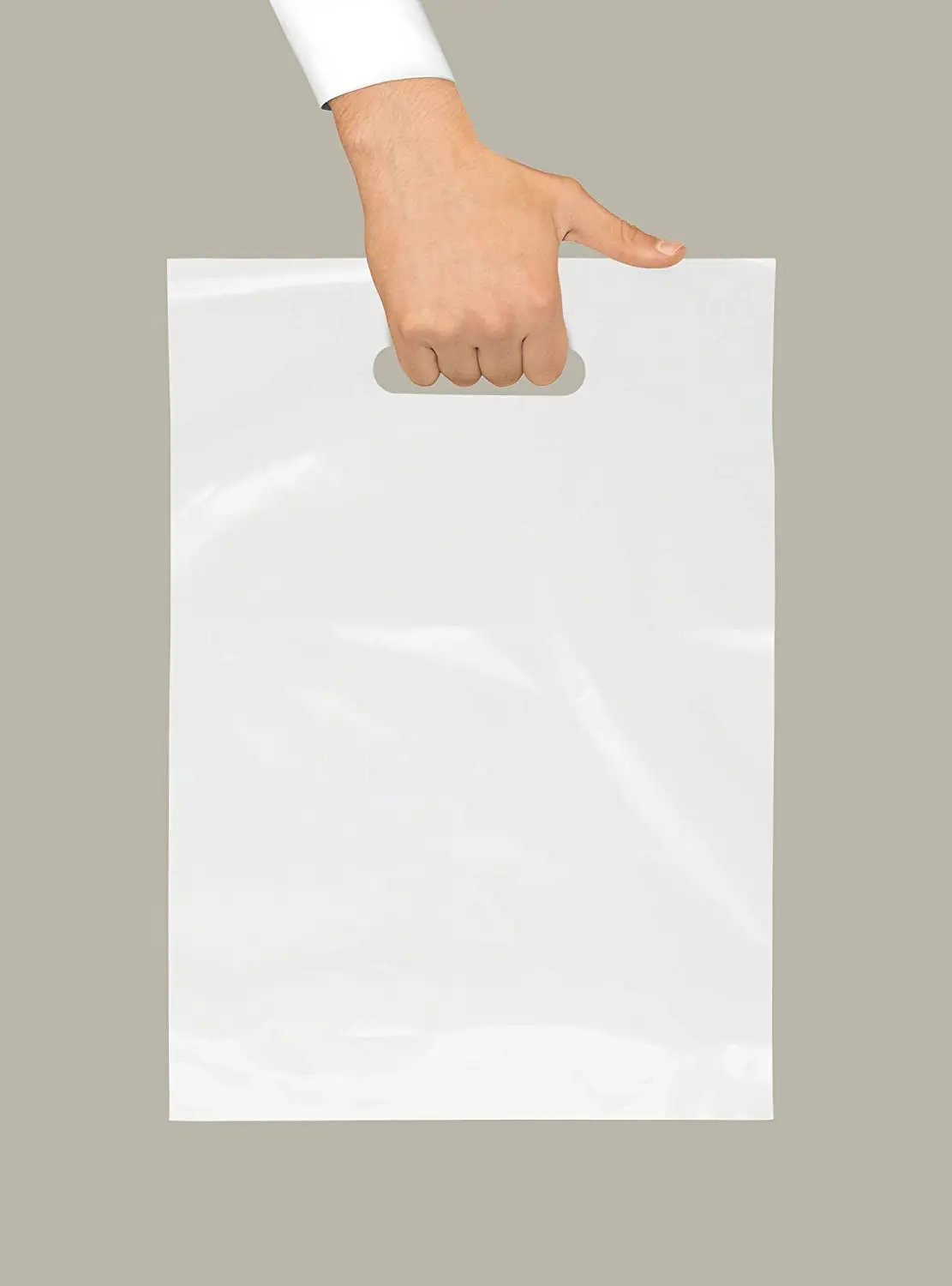 Custom Printed Logo Design Ldpe Hdpe Handle Plastic Bag Die Cut Bag Shopping Bag for Clothing Shoe Packing